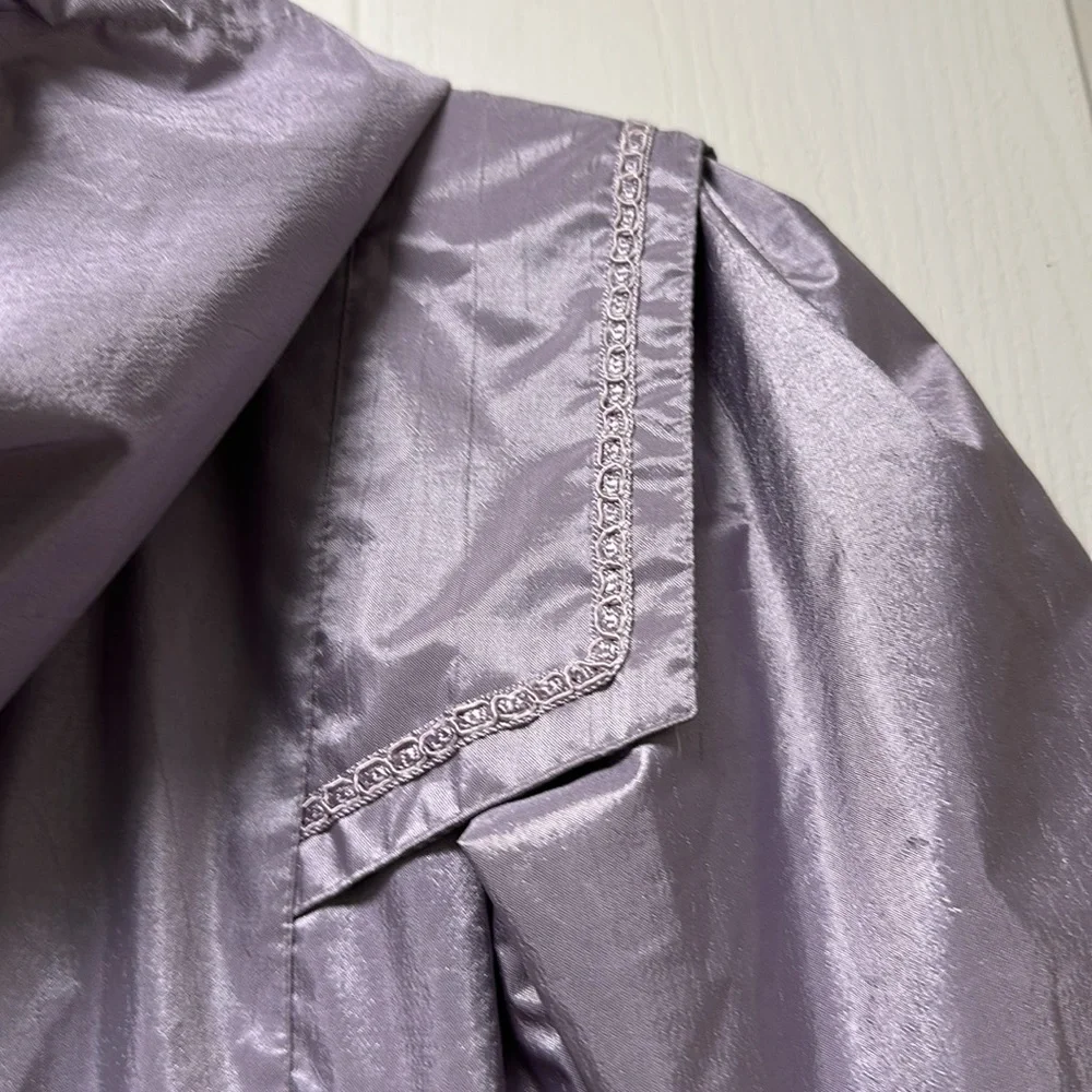 F.W. FISCHER Girls Dressy Lavender Rain Coat Sz 6X